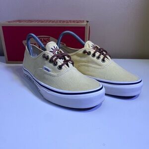 🔥 VANS YELLOW LOW “ PARKS PROJECT WILD N FREE “ SNEAKER MENS SZ 7 WOMENS SZ 8.5